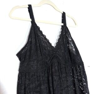 Torrid Black Lace Babydoll Nightgown Chemise Plus Size 2 Sexy